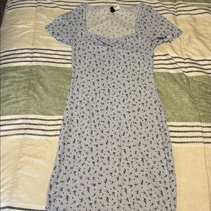 Baby blue floral dress